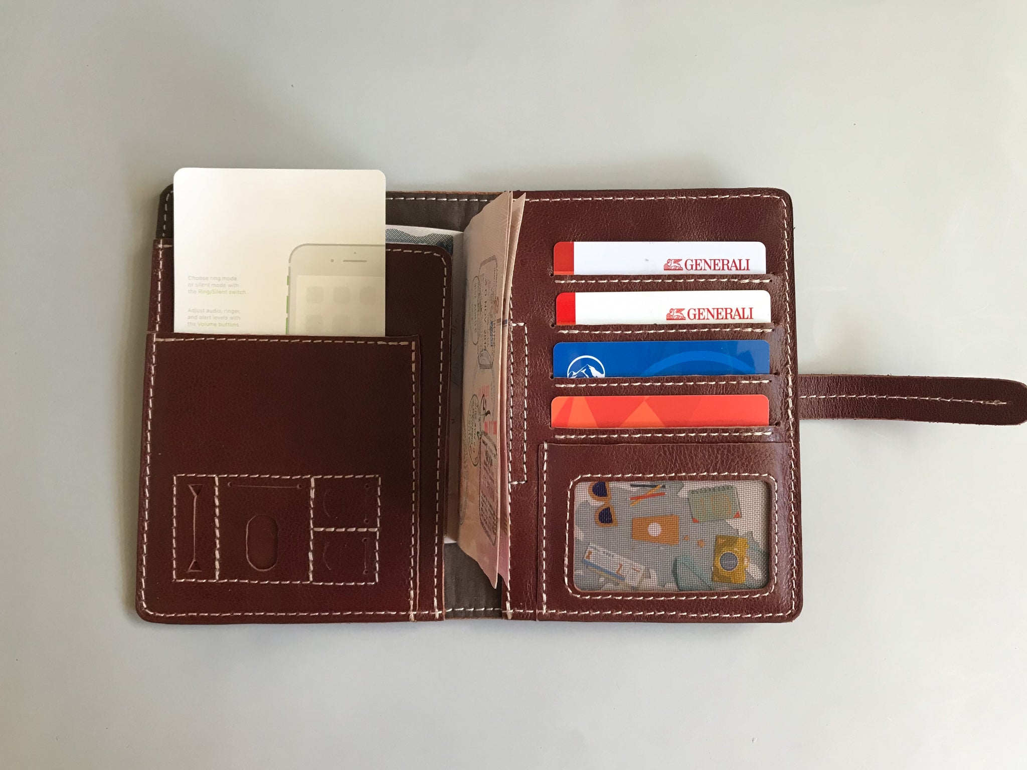 Custom Letters Travel Passport Cover Genuine Leather Passport