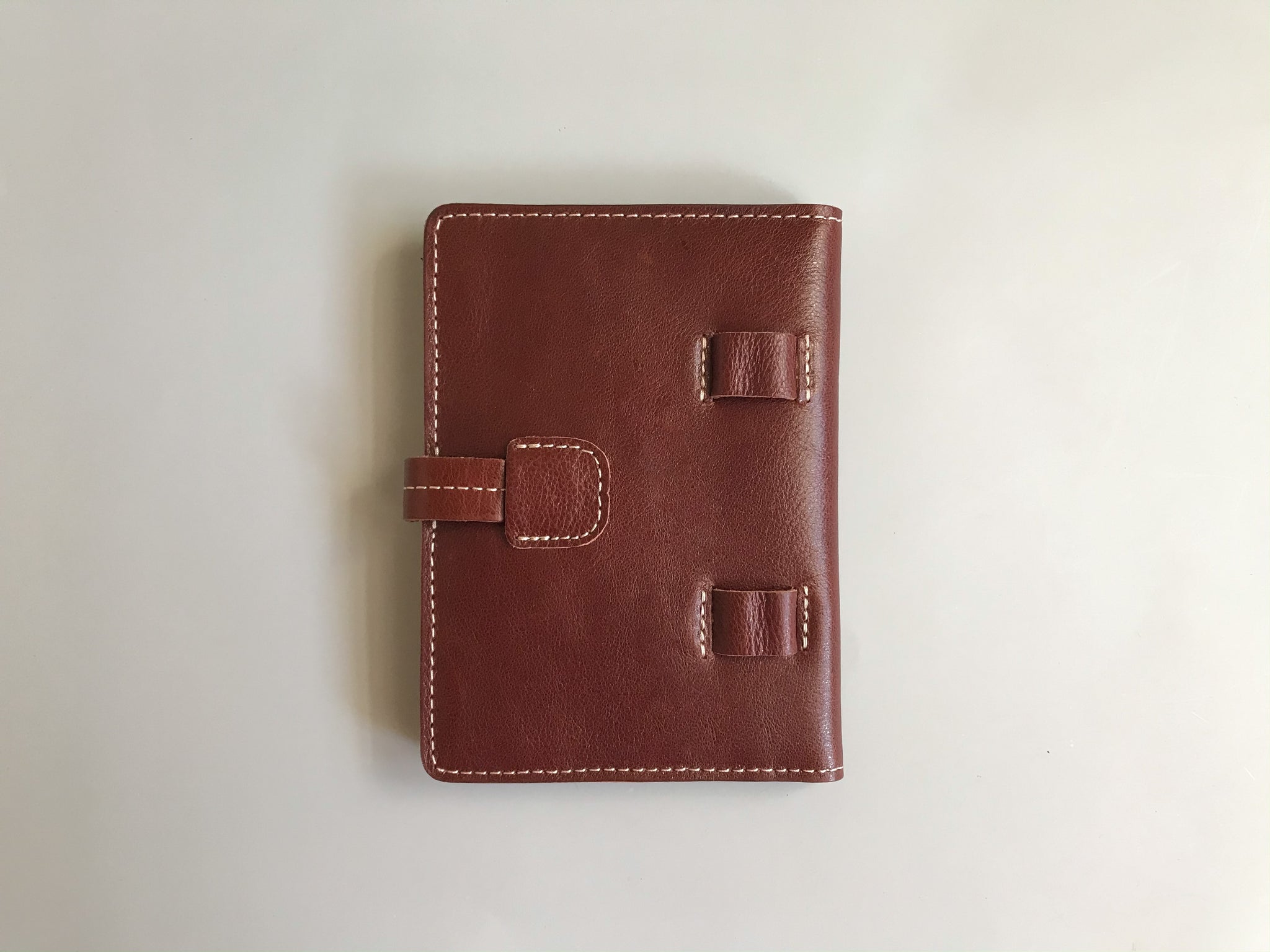 Monogrammed Genuine Leather Passport Holder